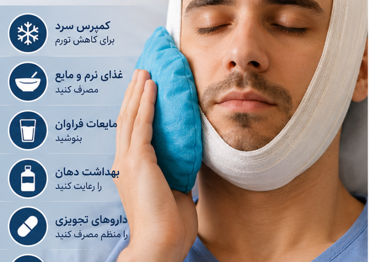 مراقبت های بعد از جراحی فک